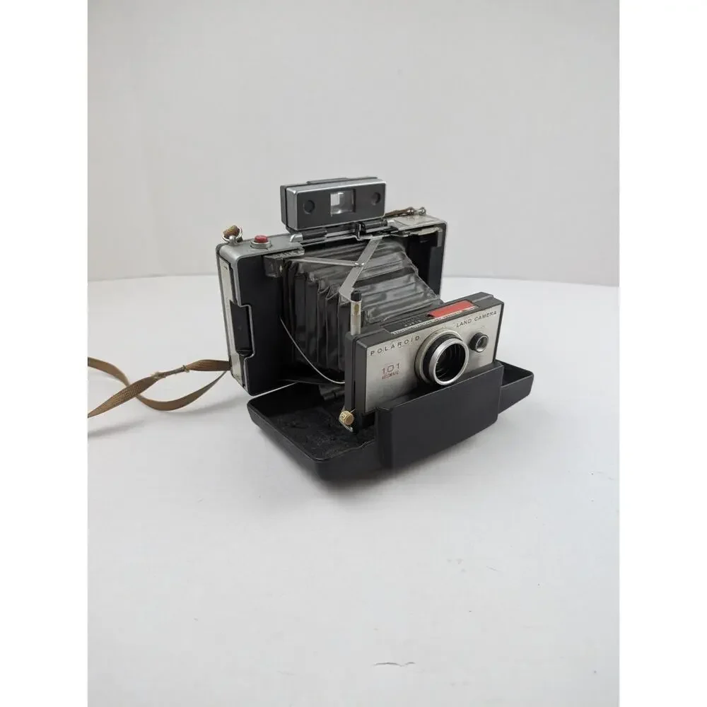 Vintage Polaroid Land Camera Model 101 Folding Instant Camera Untested USA